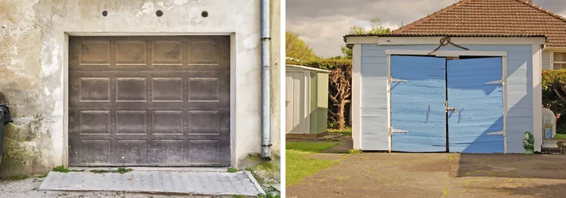 Rotten Steel Garage Door Repair in Surrey, British Columbia